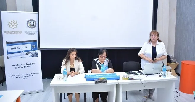 Şamaxıda bələdiyyələrin fəaliyyətinin genişləndirilməsinə həsr olunmuş tədbir keçirilib FOTOLAR