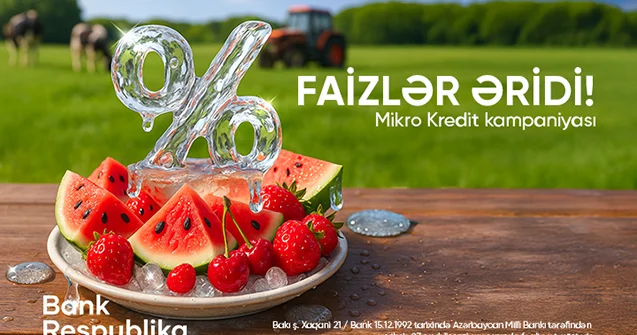“Bank Respublika”da mikro kreditlər üzrə faizlər əridi