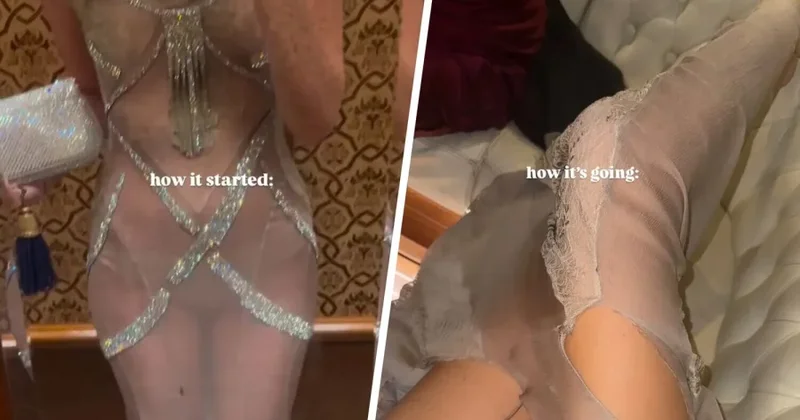 Məşhur modelin paltarı Bezosun toyunda cırıldı FOTO