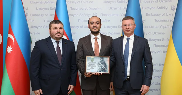 Ukrayna Müdafiə Nazirliyindən Mehrəli Qasımova təşəkkür Fotolar