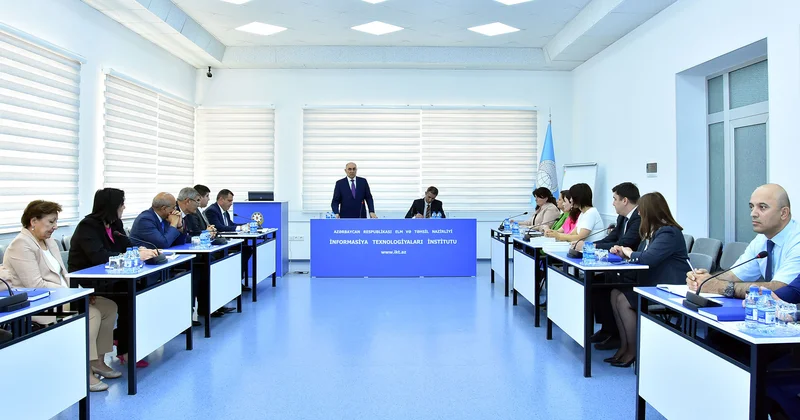 “Elm və təhsilə birgə baxış” layihəsi çərçivəsində İnformasiya Texnologiyaları İnstitutunda görüş keçirilib