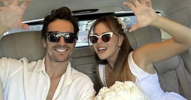 4 illik sevgiləri nikah masasında rəsmiləşdi Fotolar