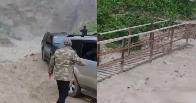 В селе Лаза Гусарского района произошёл сель ВИДЕО