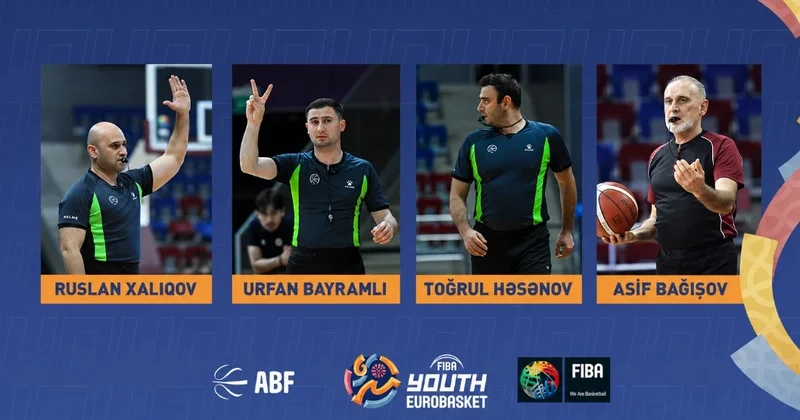 Basketbol hakimlərimiz Avropa çempionatlarına təyinat alıblar
