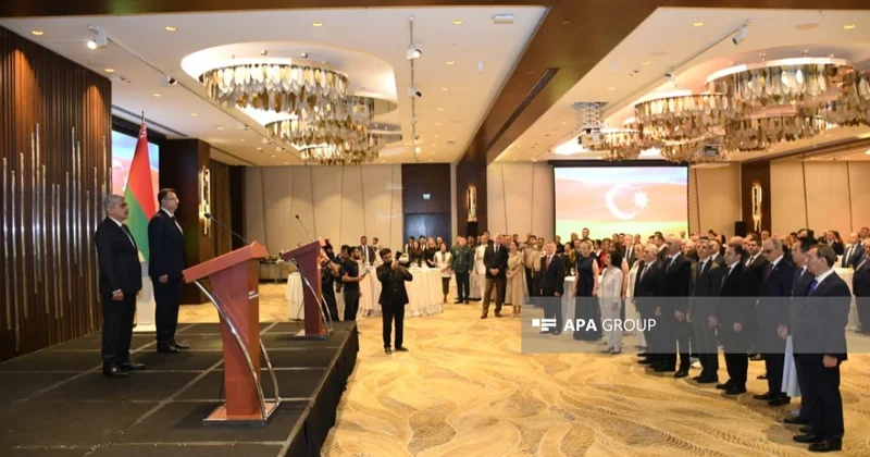 Bakıda Belarusun Müstəqillik Günü münasibətilə rəsmi qəbul keçirilib FOTO