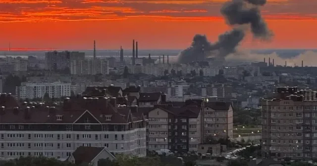 Ukrayna Flaminqolarının Rusiyada silah zavodunu vurma anı VİDEO