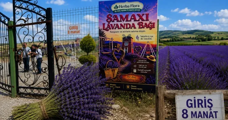 Lavanda həvəsi cib yandırır: Şamaxıda giriş 8 manatdır FOTO
