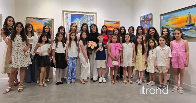 Bakıda Gülnar İncəsənət Studiyasının rəngarəng Fərqli Baxışlar sərgisi açıldı FOTO