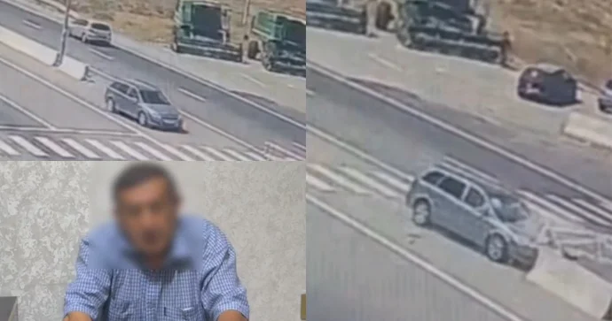 Qəzaya düşən sürücüdən etiraf Sükan arxasında yatmışdım REAL VİDEO