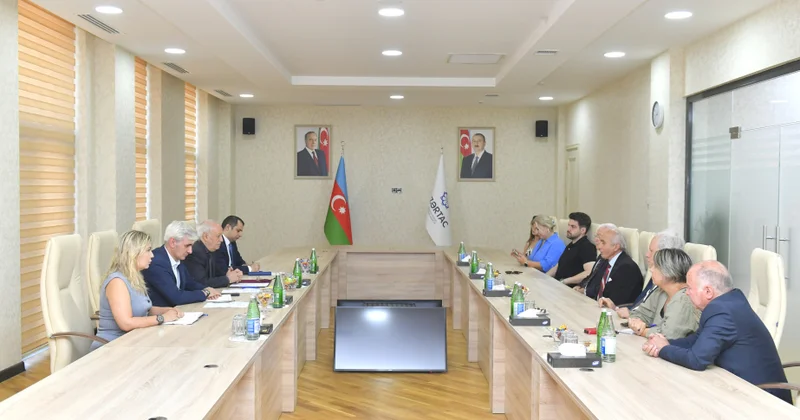 Türkiyə Jurnalistlər Cəmiyyətinin nümayəndə heyəti AZƏRTAC da olub VİDEO