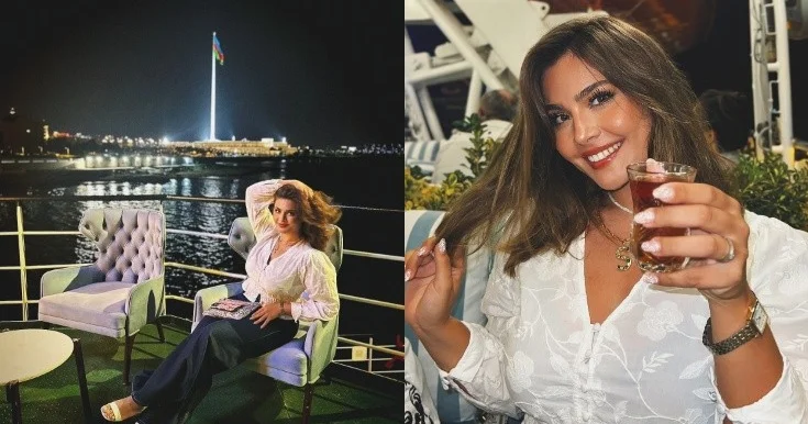 Van Dammın gəlini Bakıda Fotolar
