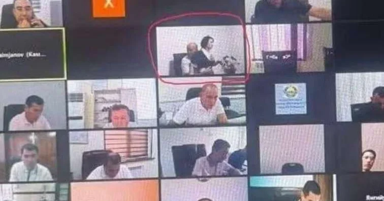 Onlayn iclasda katibəni qucaqlayan deputat işdən qovuldu