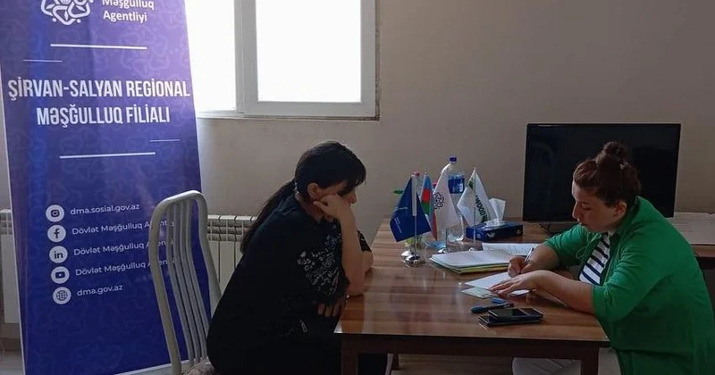 Biləsuvarda əmək yarmarkası keçirilib