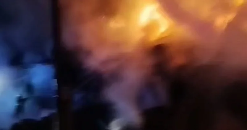 Oğuzda tövlə yanıb, 20 ton ot külə dönüb