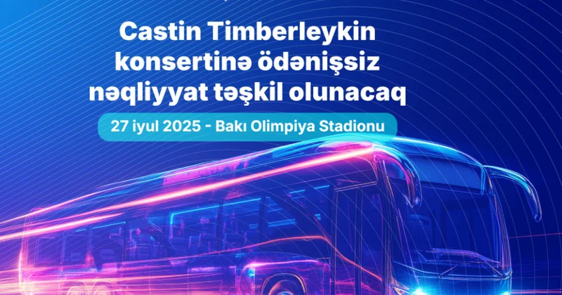 Bakı Olimpiya Stadionunda keçiriləcək konsert üçün pulsuz avtobus reysləri təşkil olunacaq