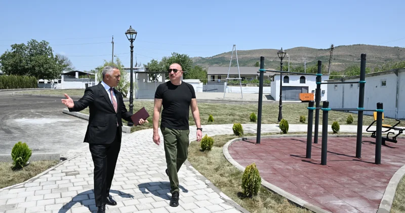 Prezident İlham Əliyev Xocalının Təzəbinə kəndində görülən işlərlə tanış olub VİDEO