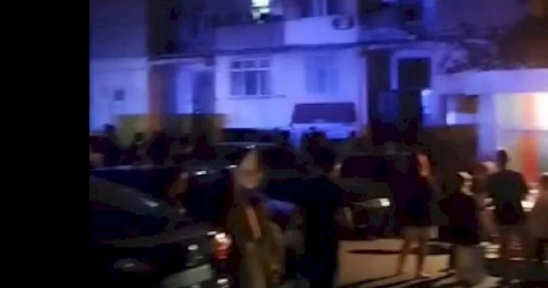 Bakıda yaşayış binasında həyəcanlı anlar VİDEO