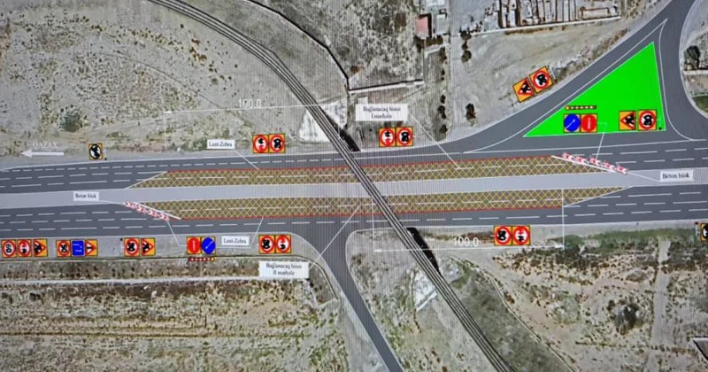 Yol polisi Bakı Ələt Qazax yolunda təmirlə bağlı sürücülərə xəbərdarlıq edib