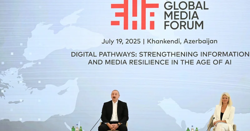 III Şuşa Qlobal Media Forumunun iştirakçıları ilə görüş keçirilib Prezident İlham Əliyev görüşdə iştirak edib YENİLƏNİB 2 VİDEO