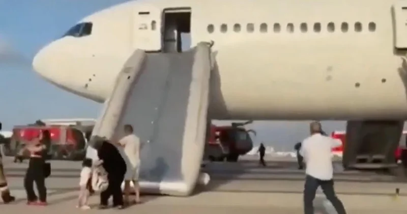 В Анталье эвакуировали пассажиров Turkish Airlines из за дыма в шасси
