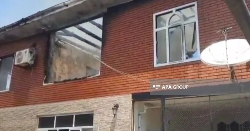 Lənkəranda 11 otaqlı yaşayış evi yanıb