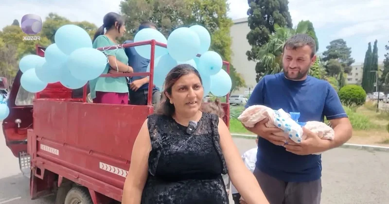 6 cı övladları motosikletlə xəstəxanaya çatdıqdan sonra dünyaya gəldi VİDEO