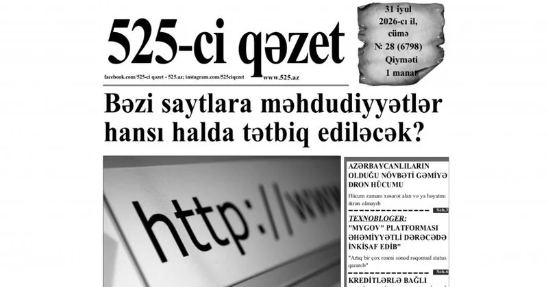 “”in 31 iyul sayında nələr var? ANONS