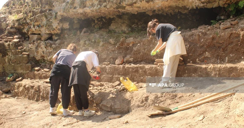 Astarada Əlişa qalasında qazıntılar zamanı qədim memarlıq elementləri aşkarlanıb FOTO