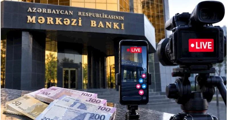 Mərkəzi Bank sosial şəbəkələrdə canlı yayım üçün 4,5 min manat xərcləyəcək