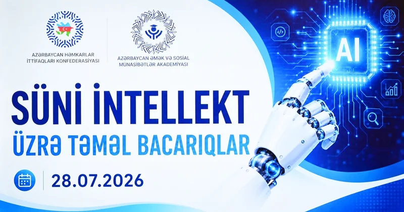 “Süni intellekt üzrə təməl bacarıqlar” mövzusunda təlim