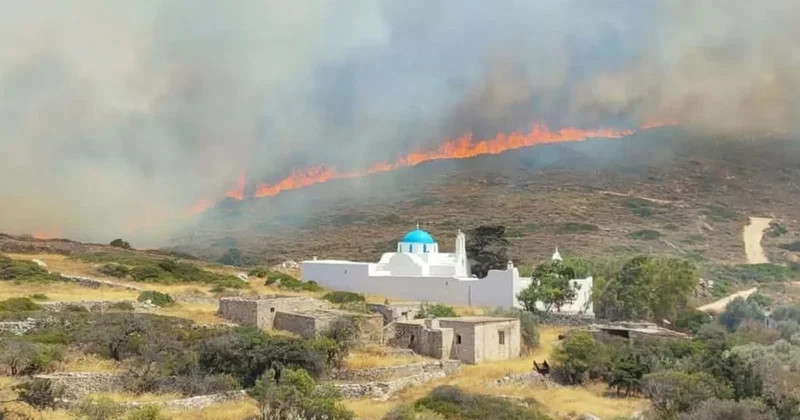 Yunanıstanda mer yanğına görə saxlanılıb
