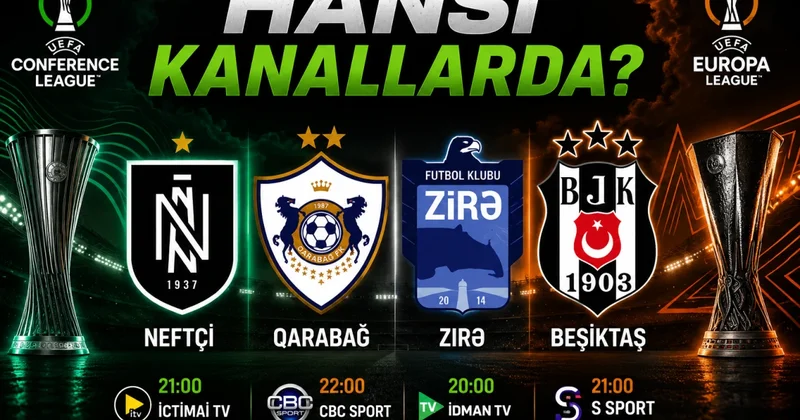 “Qarabağ”, “Neftçi”, Zirə və Beşiktaş ın oyunları bu kanallarda AFİŞA