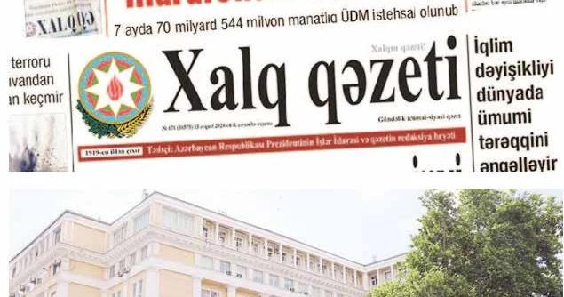 Anadilli mətbuatımızın öncül rəsmi nəşri “Xalq qəzeti”