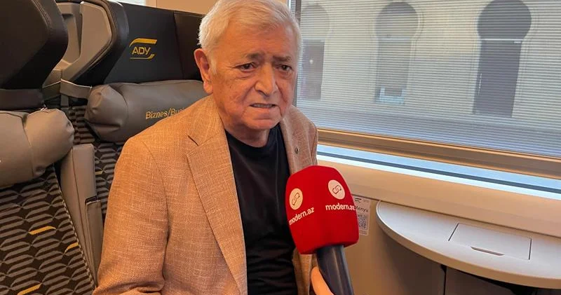 Bakı Ağdam qatarının ilk sərnişini Aqil Abbas: Sanki ilk dəfədir ki, Ağdama gedirəm...