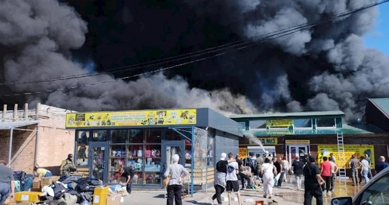 Volqoqradda bazar yanır Foto
