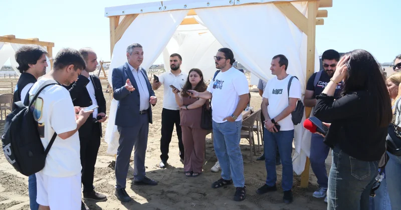 Dövlət Turizm Agentliyi Şüvəlan qəsəbəsindəki yeni ictimai çimərliklərə mediatur təşkil edib