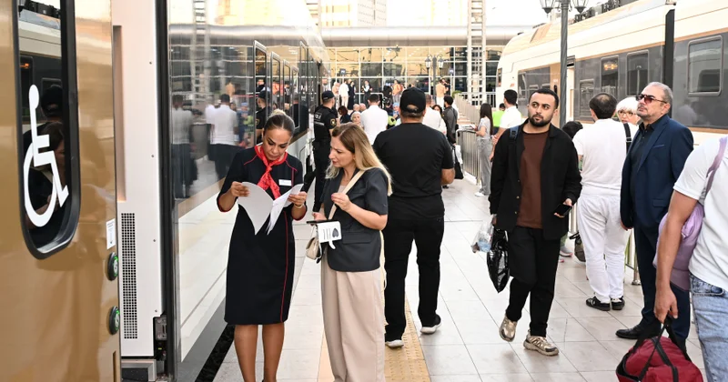 Bakıdan Ağdama yola düşmüş sərnişin qatarında tam doluluq qeydə alınıb