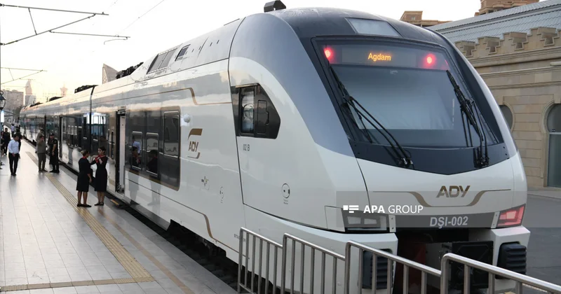 Bakıdan Ağdama yola düşən ilk sərnişin qatarı mənzil başına çatıb FOTO YENİLƏNİB
