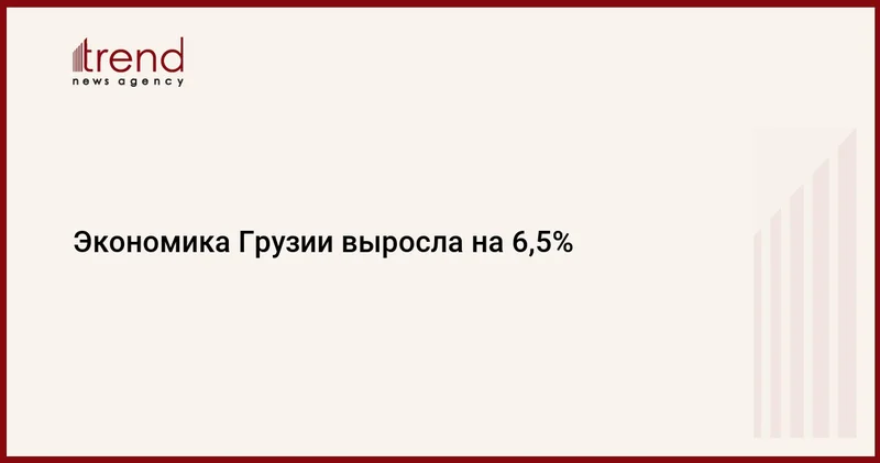 Экономика Грузии выросла на 6,5%