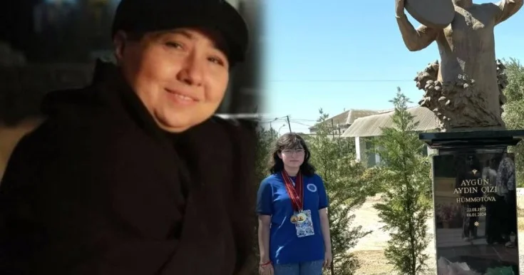 Bakıya çatan kimi medalı ilə anasının məzarını ziyarət etdi