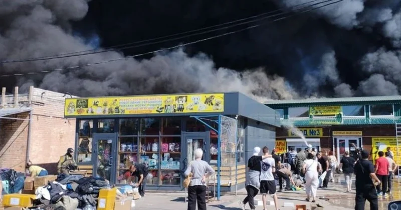 В Волгограде горит вещевой рынок Minval Politika