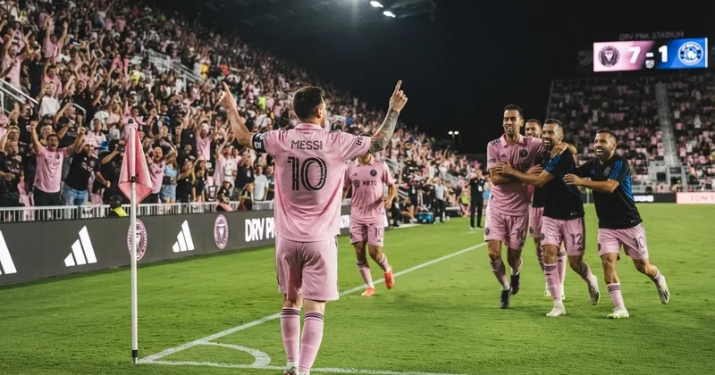Messi MLS matçında dörd qol vurdu