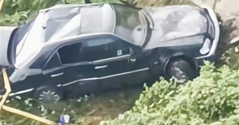 В Гедабеке автомобиль Mercedes упал с моста в овраг: пострадали пять человек ВИДЕО