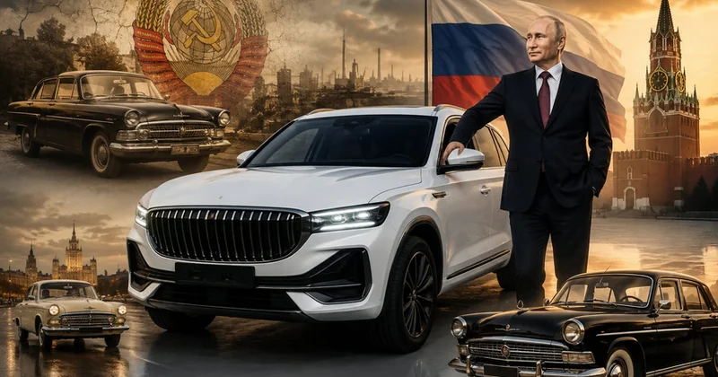 Putin yeni “Volqa”nı ilk dəfə sürdü (Video)