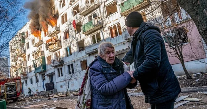 Rusiya Xarkov vilayətində dinc sakinlərə zərbə endirdi Ölənlər var