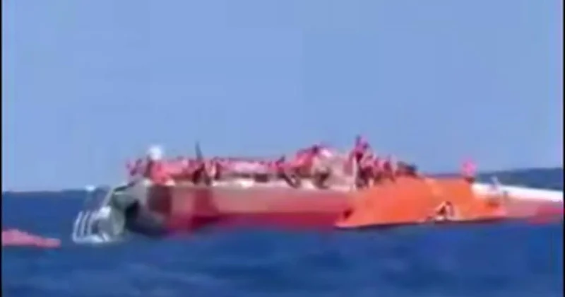 279 sərnişinin olduğu bərə Şimali Kipr sahillərində batır VİDEO