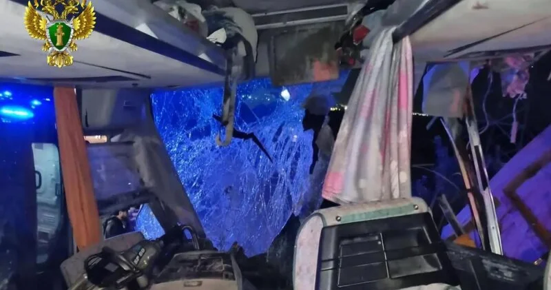 Azərbaycanlılar olan avtobus Rusiyada qəzaya düşdü KONKRET