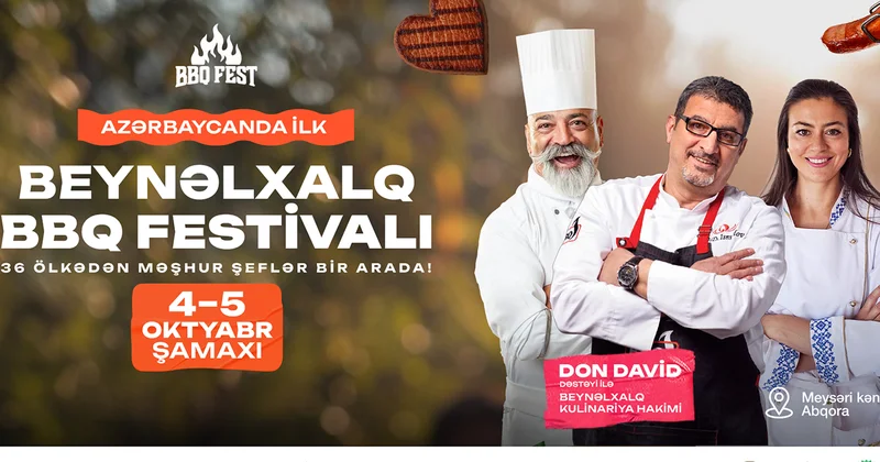 Beynəlxalq Barbekü Festivalı ilk dəfə Şamaxıda Foto
