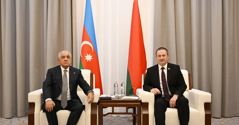 Minskdə Azərbaycan və Belarus baş nazirləri arasında danışıqlar aparılıb FOTO
