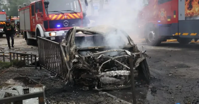 Rusiyadan böyük hücum: Dnepr və Xarkovda yanğınlar baş verir VİDEO
